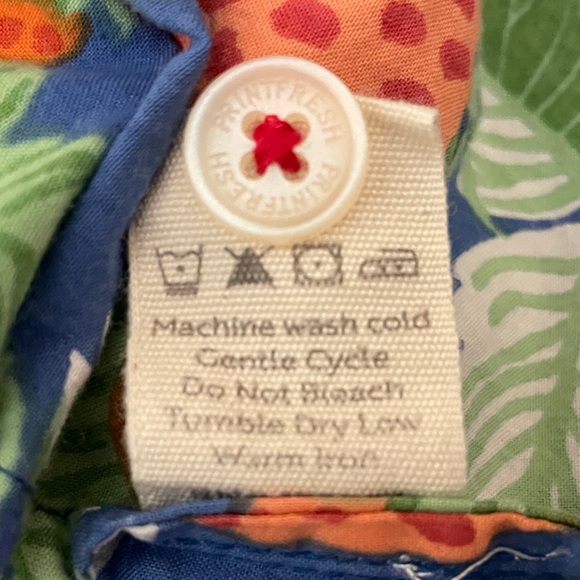 Printfresh Strawberry Fields Pajama Top 2X Button Front Short Sleeve - Picture 10 of 10